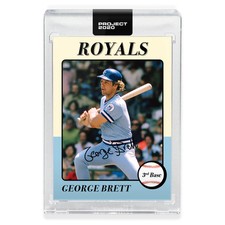 Topps PROJECT 2020 Card 112 George Brett by Oldmanalan - PR: 6558