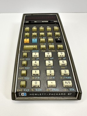 Hewlett Packard HP-67 Programmable w/ Case Calculator Untested For Parts/Repair