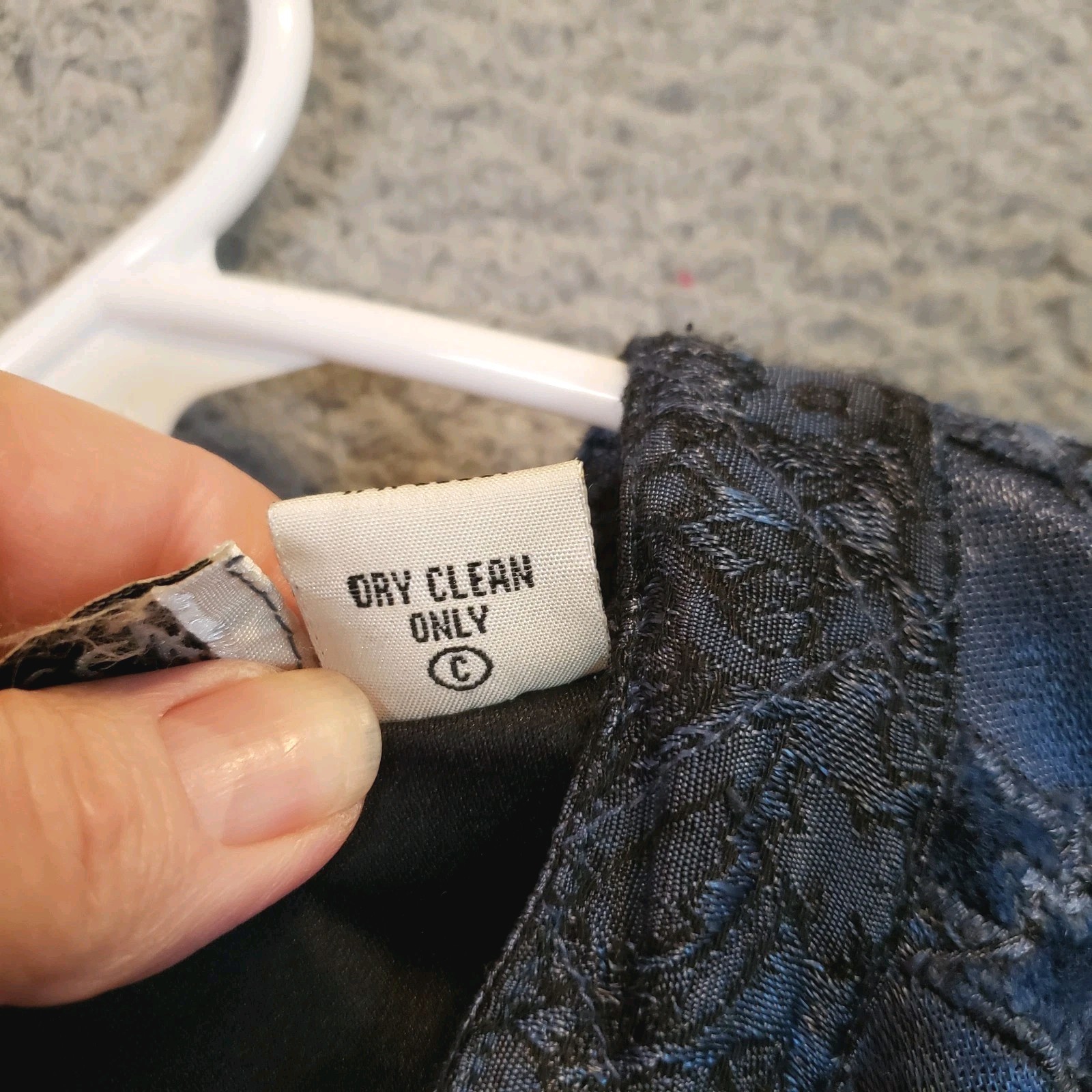 Flashback Velvet Patchwork Jacket Womens M Blue C… - image 8