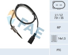 68056 FAE sensor, exhaust temperature before exhaust turbocharger for Seat Skoda VW 04590608