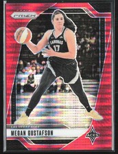 Megan Gustafson 2024-25 Panini Prizm WNBA Red Pulsar /299 #78 Las Vegas Aces