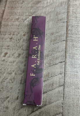 FARAH Gel Eyeliner Duo   Absolute Black & Burnt Purple   Full Size   NEW