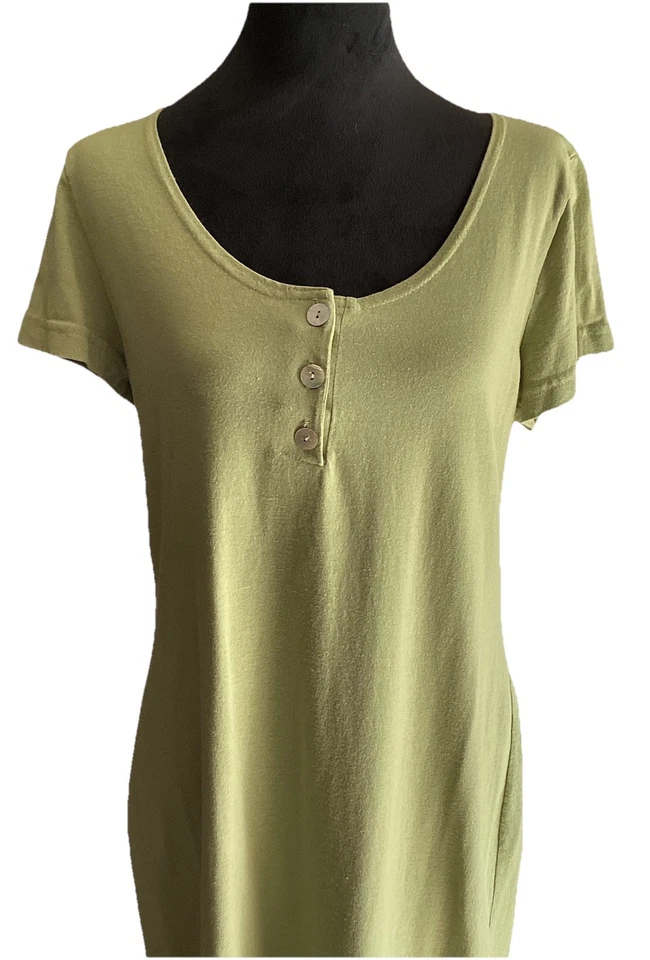 Camiseta Hanes Signature Collection vintage anos 90 manga curta maxi vestido longo Cottage-G - Imagem 3 de 4