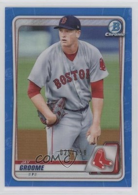 2020 Bowman Draft Chrome Blue Refractor 25/150 Jay Groome #BD-156 0us8