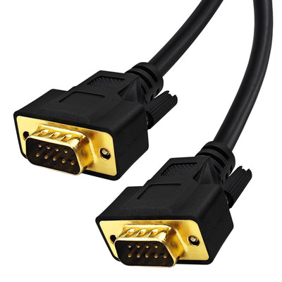 6.6 Feet(2 Meter) DB9 Straight through 9 Pin RS232 Serial Cable Double Shielded,
