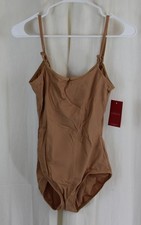 Capezio Womens Team Basic Camisole Leotard Beige Size Medium