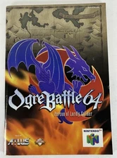 OGRE BATTLE 64 - NINTENDO 64 N64 - MANUAL ONLY *NO GAME*