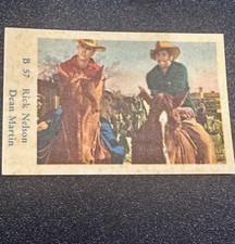 1959 Dutch Gum B Set Blue Text Rick Nelson  &amp; DEAN MARTIN#B 57