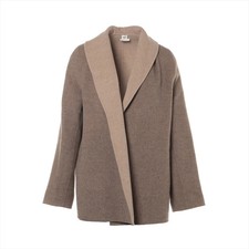 Herm s 20AW Cashmere Short coat 34 Ladies' Brown 06-7700