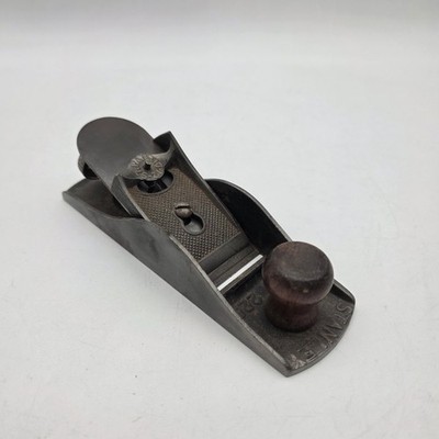 Vintage Stanley No. 220 Adjustable 7'' Block Plane - USA Made Woodworking Plane