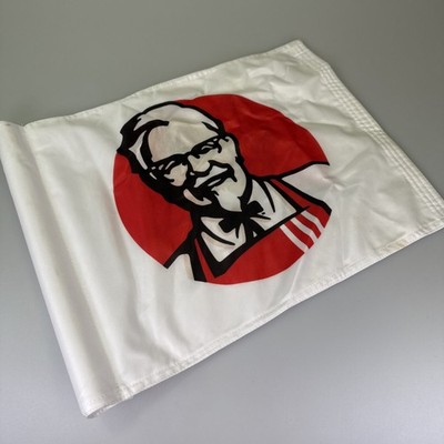 KFC Kentucky Fried Chicken Golf Pin Flagge in weiß. Sehr Unikat