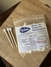 Vtg Lot NYLREM Roller Pix Unbreakable Hair Curler Pins/Picks White 100pc