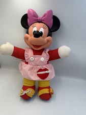 vintage mattell learning To Get Dressed doll minnie mouse disney zipper Button