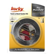 Korky 453BP Fits Mansfield Toilet Tank to Bowl Gasket  Hardware Kit