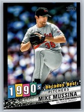 Mike Mussina Decades' Best Black /299 2020 Topps Update #DB-45