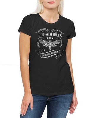 Buffalo Bill's Rubbing Lotion Damen T-Shirt Schweigen Silence Der Das Lambs