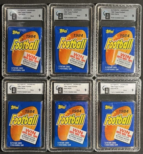 1984 Topps Football Wax Pack GAI 9 - Elway, Marino Rookie RC? FROM A SEALED CASE