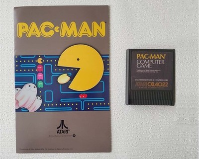 Atari Pac-Man Computer Game CXL4022 cartridge TESTED with Guide 