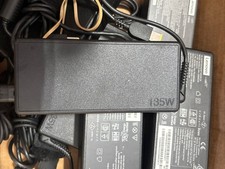 Lot of 5 Lenovo OEM 135W Slim Tip 20V 6.75A AC Adapter With Cables