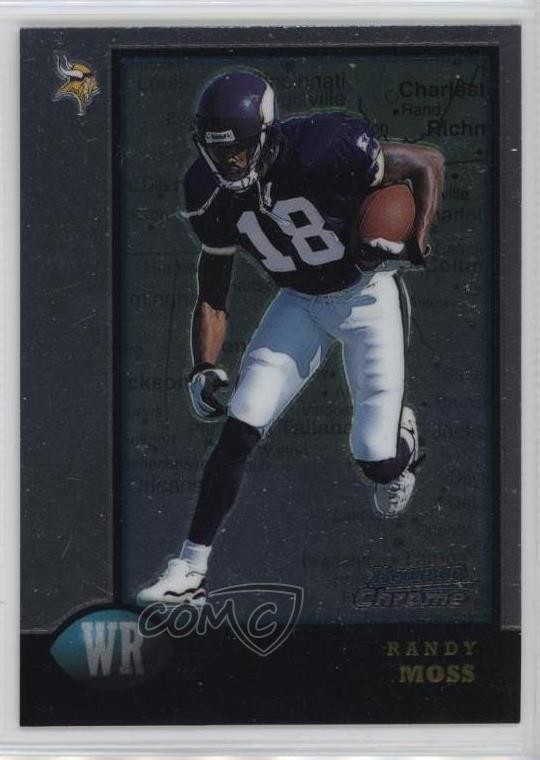 1998 Bowman Chrome Interstate Randy Moss #182 Rookie RC HOF 0ls