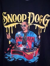 Snoop Dogg Turntable DJ Rapper Graphic T Shirt Size XL