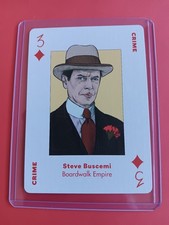Steve Buscemi Card Boardwalk Empire Three Of Diamonds T.V. Genius Playing Card