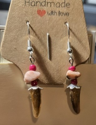 Genuine Alligator Claw Earrings - Very Hard to Find !!
