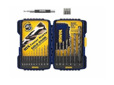 Irwin Tools Irwin Industrial Tools 3018024SM TurboMax Pro Drill Bit Set, 18-P...