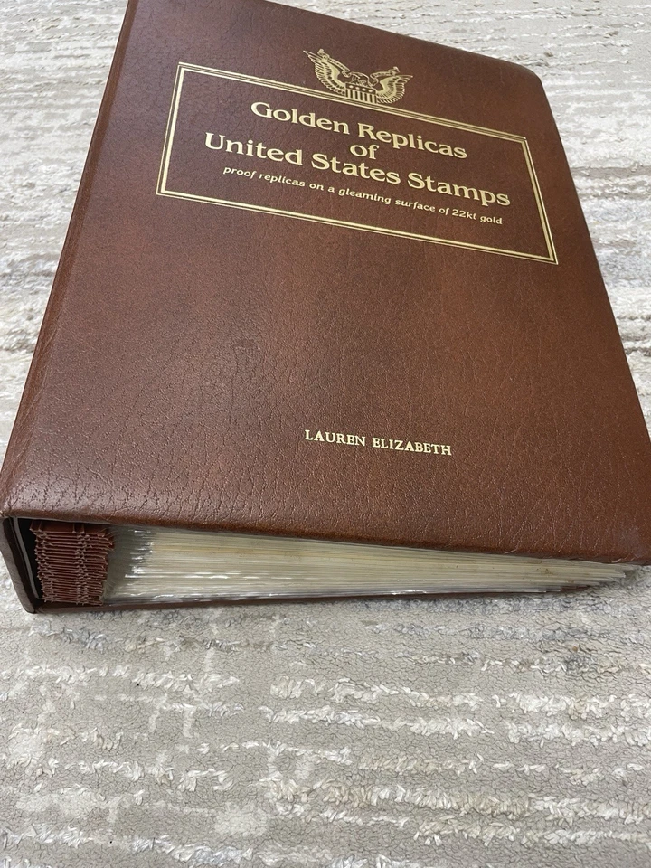Réplicas doradas de estampillas de Estados Unidos réplicas de prueba en oro de 22kt (21 estampillas) Foto 2 de 4