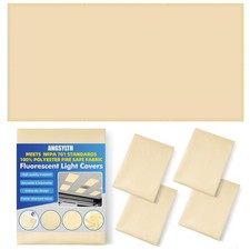 4 Pcs Fluorescent Light Covers with Flame Retardant Certificate - Classroom, ...