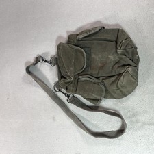 VINTAGE FRENCH ARMY BAG SACM 63 27 72 GREEN CANVAS POUCH VIETNAM ERA SATCHEL