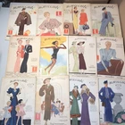 Revues NOUVEAUTÉS Joli lot 12 Vol - MODE FEMMES 1935-1936 - Vintage Années 30'