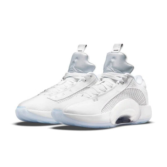 NIKE AIR JORDAN 35 НИЗКИЙ БЕЛЫЙ МЕТАЛЛИЧЕСКИЙ СЕРЕБРЯНЫЙ БАСКЕТБОЛ ОБУВЬ РАЗМЕР МУЖСКОЙ US10-11 - Изображение 2 из 4