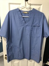 Citi Scrubs Brand Blue Scrubs Top Size Small