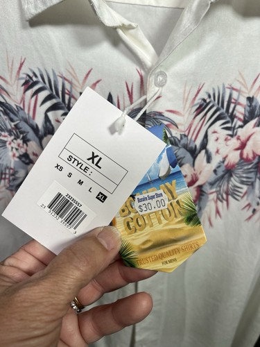 NWT Lot of 2 Bombay Cotton Hawaiian Button Down Shirts Mens Size XL New MSRP $54 - Picture 12 of 16