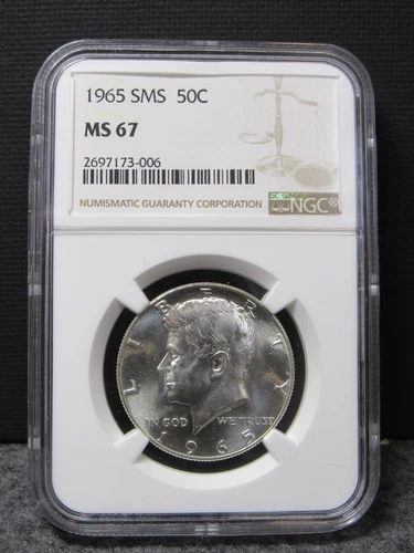 1965 SMS Special Mint Set Kennedy Half Dollar 50c NGC MS 67