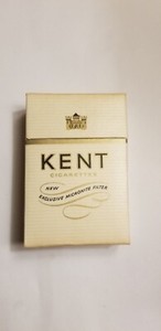 Vintage KENT MICRONITE filter CIGARETTE flip top package empty box no warning 