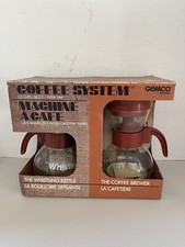 Vintage Gemco THE WHISTLER Whistling Tea Kettle Coffee System Brewer Drip