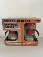 Vintage Gemco THE WHISTLER Whistling Tea Kettle Coffee System Brewer Drip