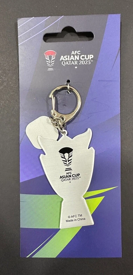 AFC Asian Football Cup QATAR 2023 - 2D Trophy Keychain with Country Flag - Image 2 of 4