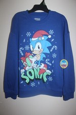 Sonic the Hedgehog Boys Sweatshirt Kid Christmas Holiday Blue