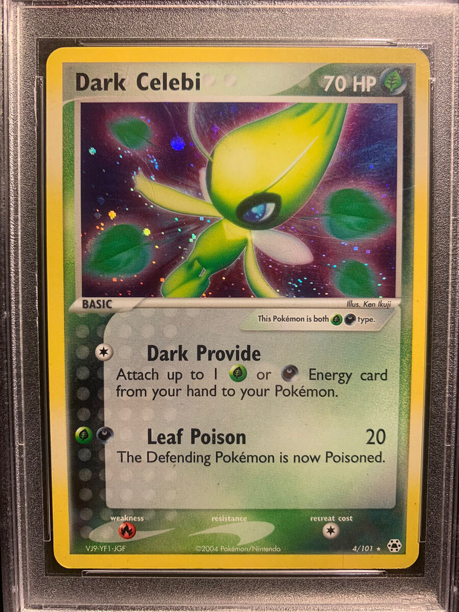 2004 Pokemon Holo Dark Celebi 4/101 Ex Hidden Legends PSA 7 2004 Pokemon Holo Dark Celebi 4/101 Ex Hidden Legends PSA 7
