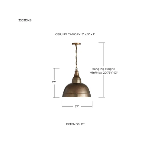 Capital Lighting 330313XB Sedona Handcrafted Sand-Cast Aluminum Industrial Me... - Picture 2 of 6