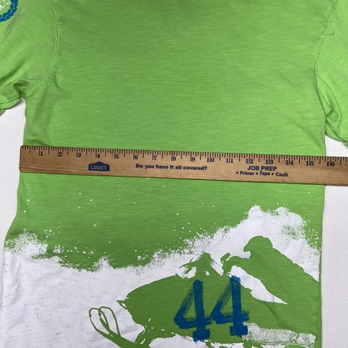 Old Navy Shirt Boys Large Youth Long Sleeve Green And Gray Snow Style - Picture 9 of 12