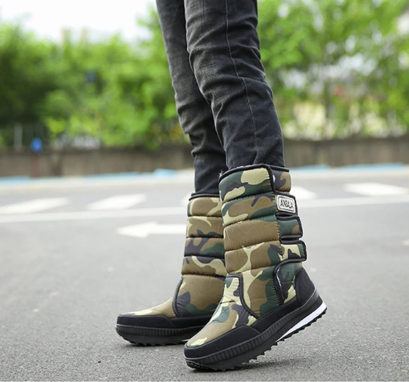 Camouflage winter best sale boots