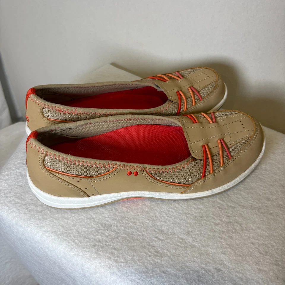 Ryka Tango Mujer Tostado Coral/Elástico Bungee/Sin Cordones Planos y Mocasines/Talla 7 Foto 4 de 4