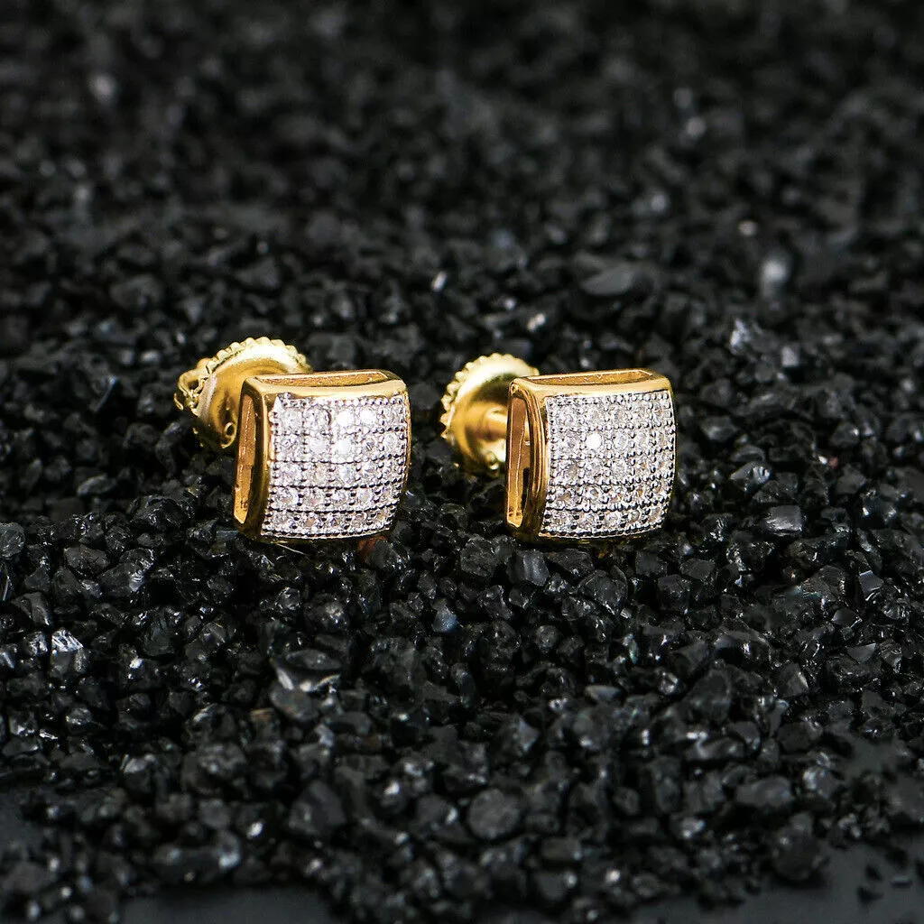 Square screw back on sale earrings
