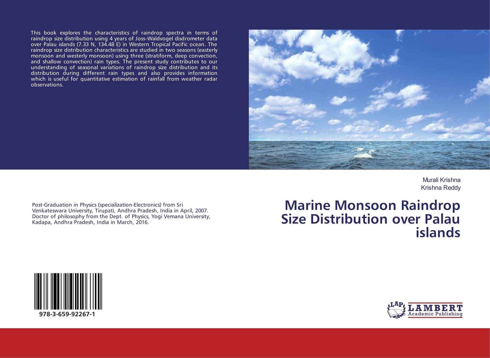 Thumbnail - Murali Krishna (u. A.) | Marine Monsoon Raindrop Size Distribution