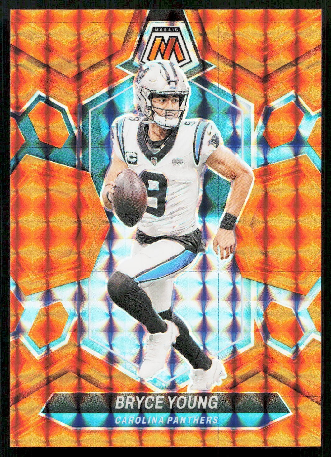 2024 Panini Mosaic - #29 Bryce Young Orange Prizm Mosaic /199 Panthers