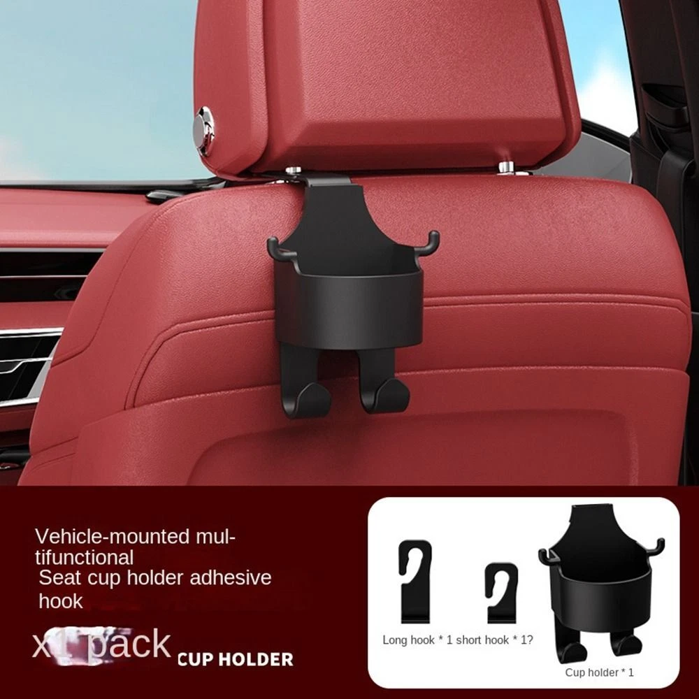 Plastic Headrest Cup Holder Universal Drink Pocket Tray Car Seat